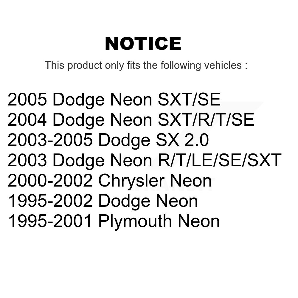 [Front] Plaquettes de frein en céramique avant pour Neon Dodge Chrysler Plymouth SX 2.0 TEC-642