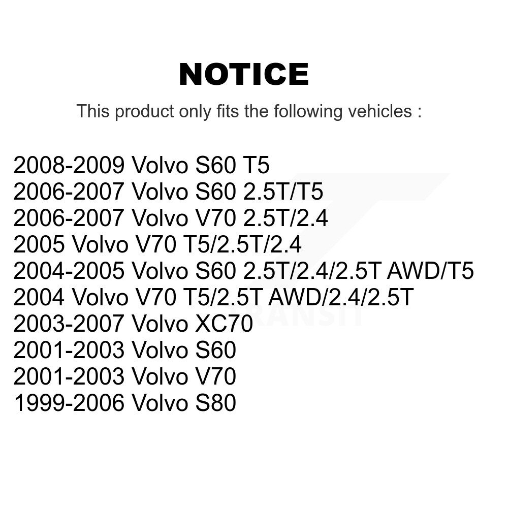 [Front] Plaquettes de frein à disque en céramique avant pour Volvo S60 XC70 V70 S80 TEC-794