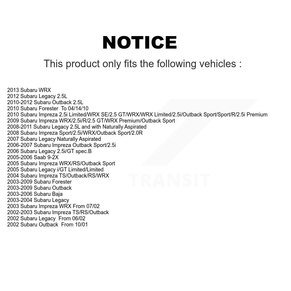 [Front] Plaquettes de frein de disque de céramique avant pour Subaru Outback Impreza Forester Legacy Baja