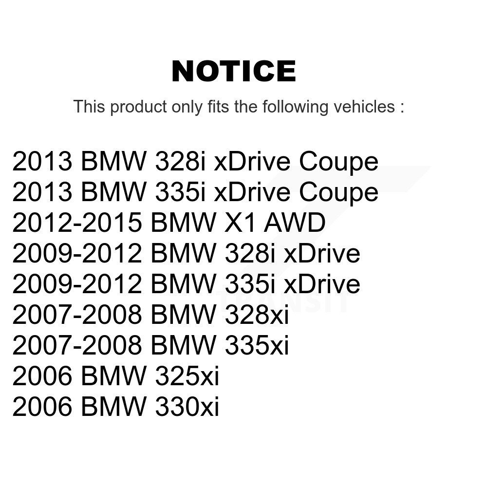 [Avant droite inférieure arrière] Avant droite bras de suspension arrière inférieur pour BMW 328i xDrive X1 335i