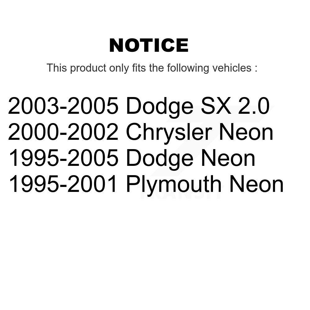 [Arrière] Arme latérale arrière pour Neon Dodge Chrysler Plymouth SX 2.0 TOR-CK100001