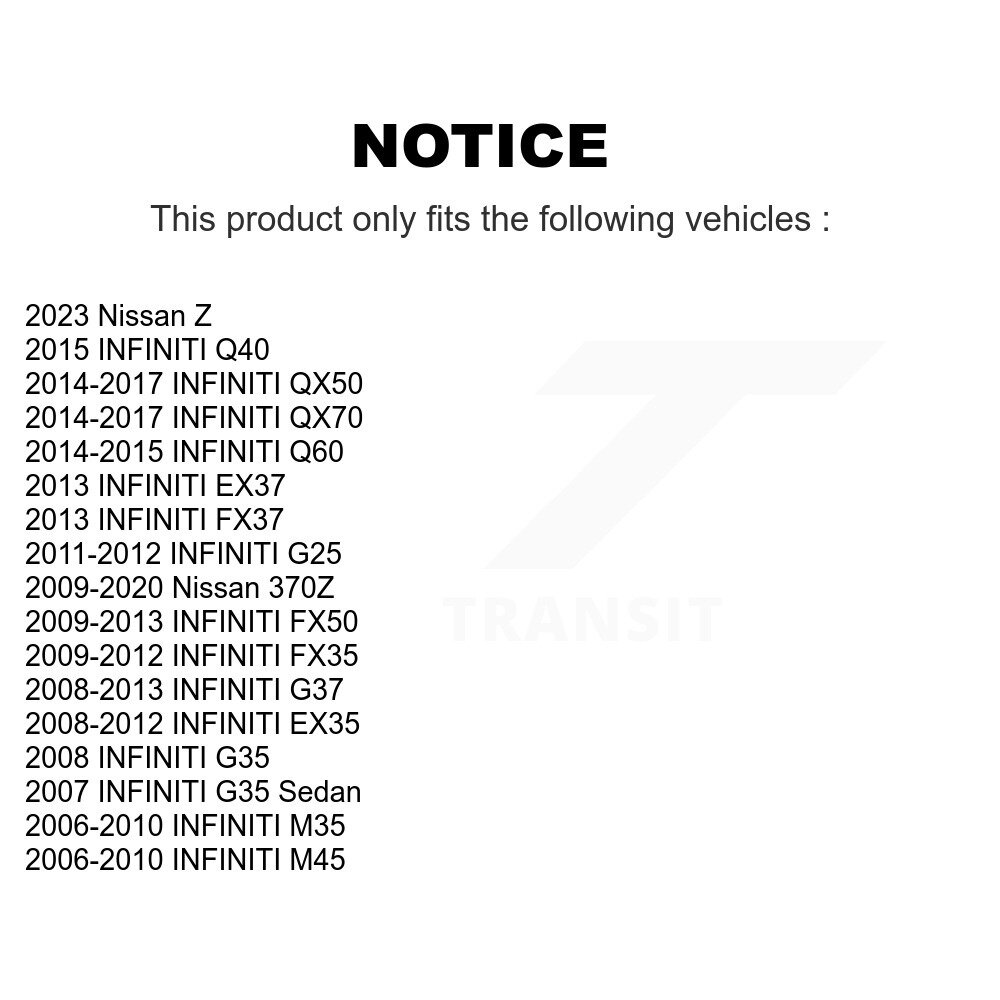 [Arrière inférieur avant] Bras de suspension arrière avant inférieur pour INFINITI G37 G35 Nissan 370Z M35 Z