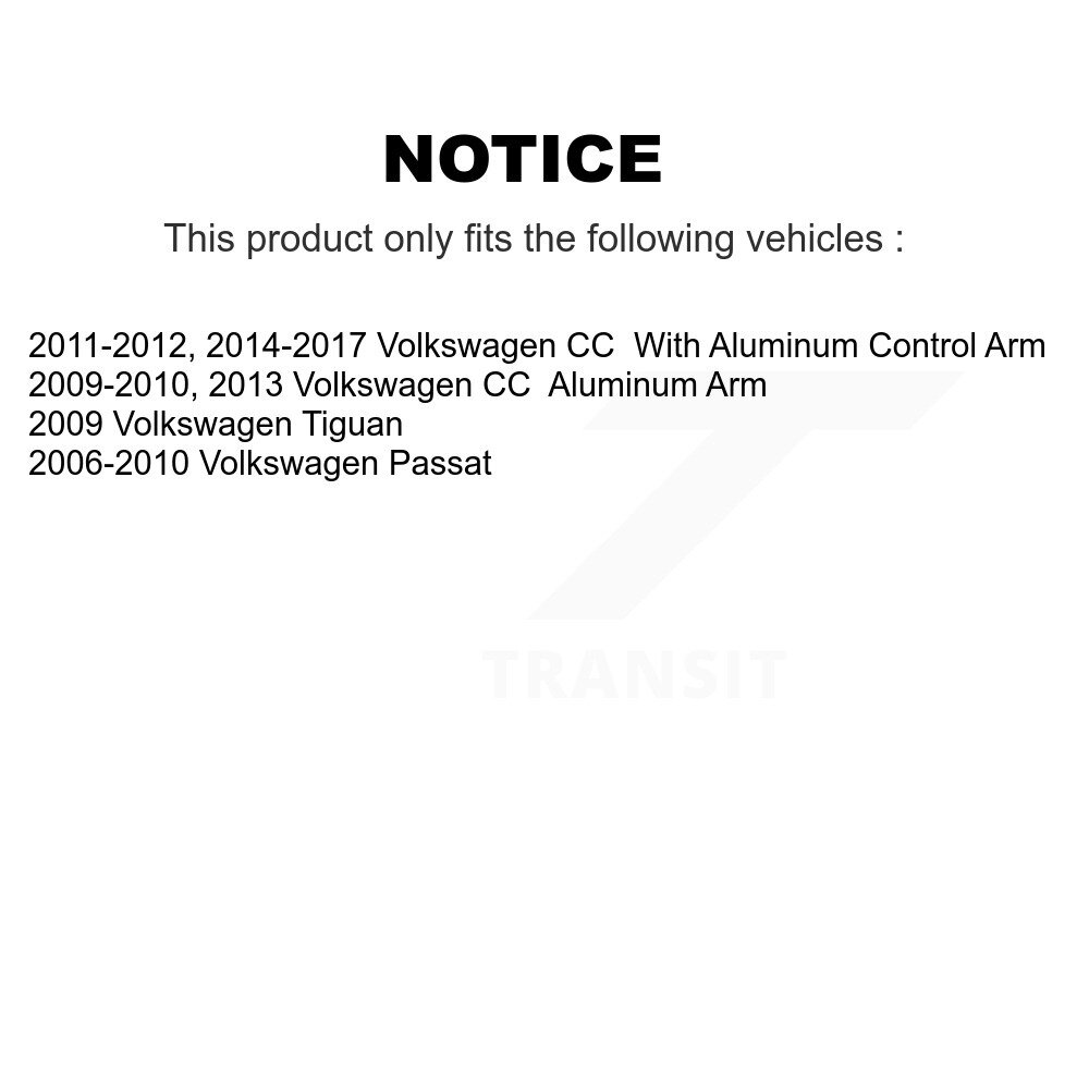 [Avant droite inférieure] Avant Droite Contrôle de suspension inférieur Arm Balle Assemblage pour Volkswagen CC