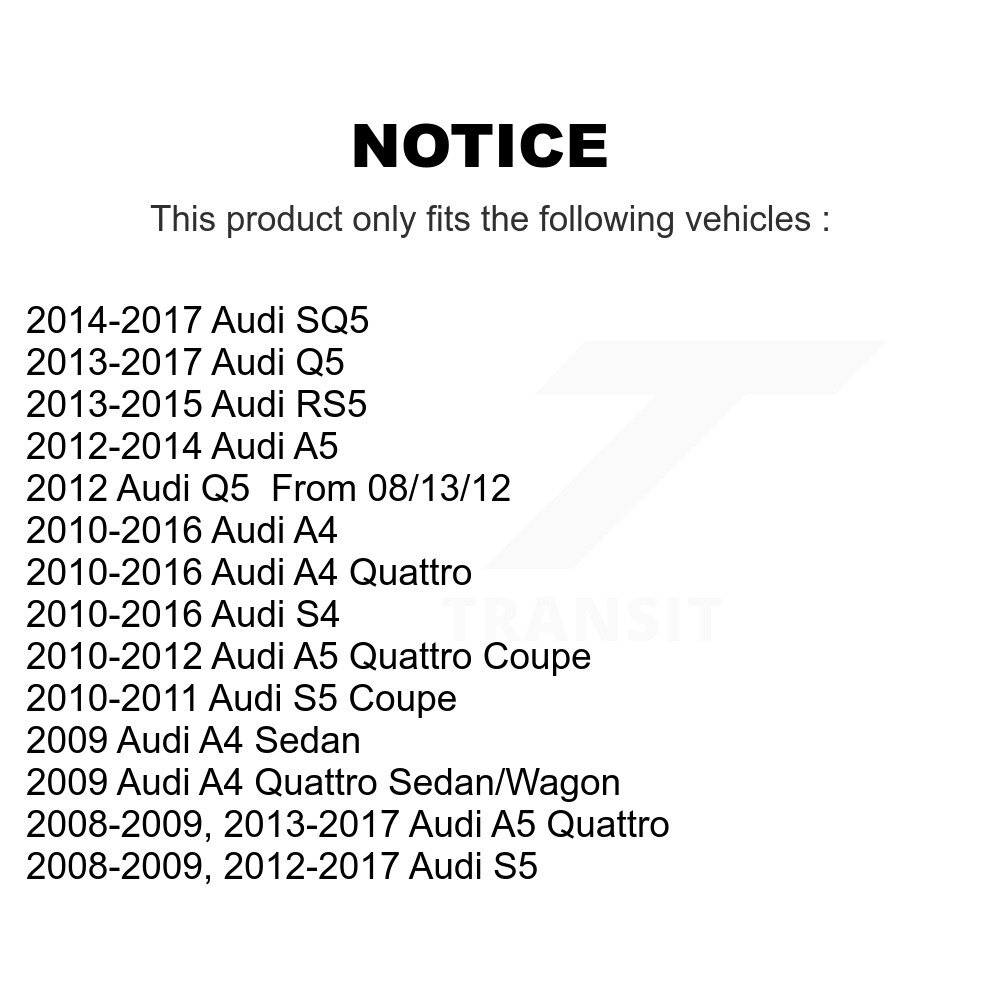 [Avant droite supérieure avant] Assemblage de joint à bille de bras de suspension avant droite supérieure pour Audi Q5