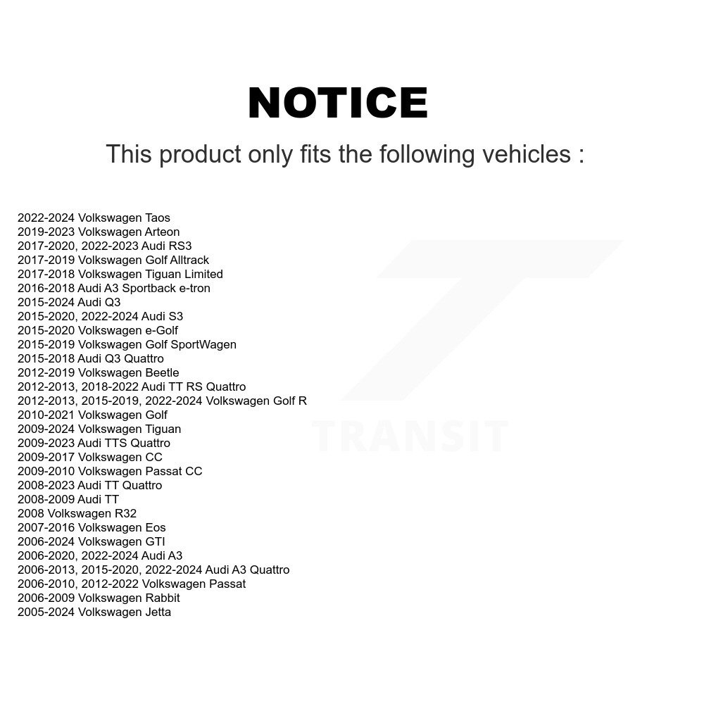 [Arrière supérieur] Arme de suspension supérieure arrière pour Volkswagen Jetta Tiguan Golf Audi Passat R
