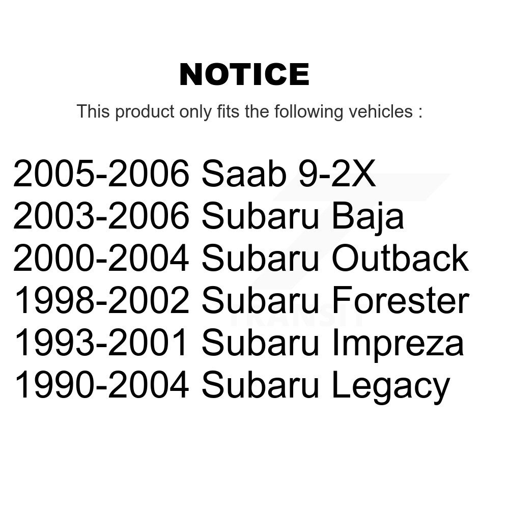[Avant droite inférieure] Avant Droite Arme de contrôle de suspension inférieure pour Subaru Legacy Outback Forester Baja