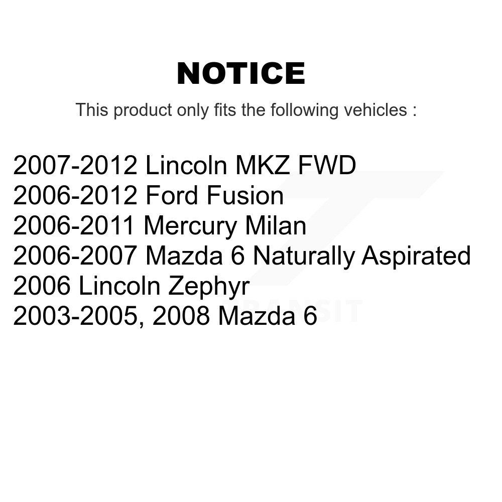 [Arrière inférieur avant] Arme de suspension arrière avant inférieure pour Ford Fusion Mazda 6 Lincoln MKZ