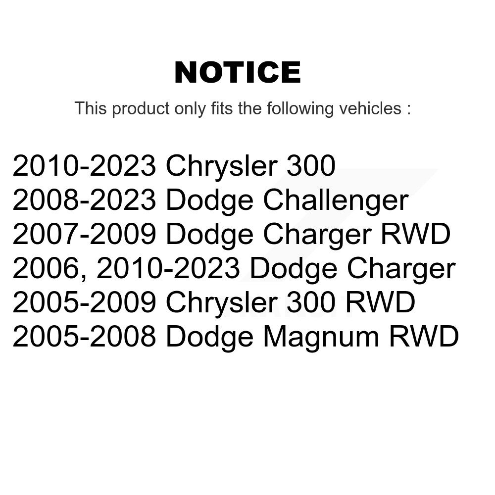 [Arrière droite supérieure arrière] Bras de suspension arrière droit supérieur arrière pour Dodge Chrysler 300 Chargeur