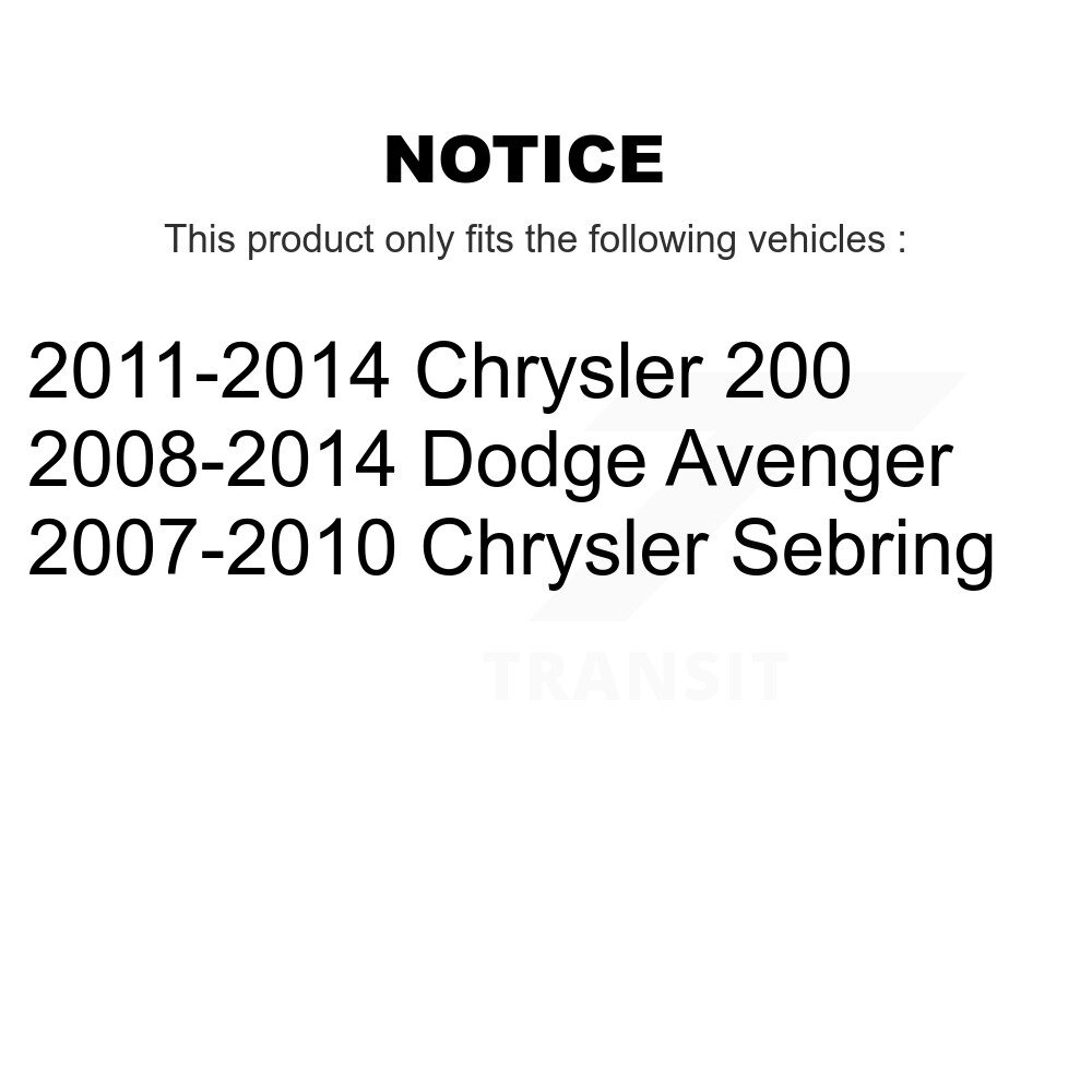 [Arrière inférieur arrière] Arrière Bras de suspension arrière inférieur pour Chrysler 200 Dodge Avenger