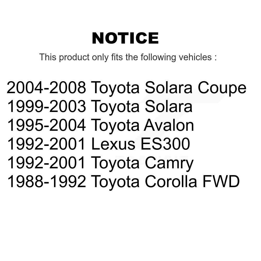 [Arrière] Bras de suspension arrière pour Toyota Camry Solara Avalon Lexus ES300 Corolla