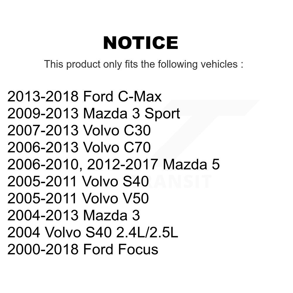 [Arrière supérieur] Bras de suspension arrière supérieur pour Mazda 3 Ford Focus 5 Volvo C-Max S40 C30