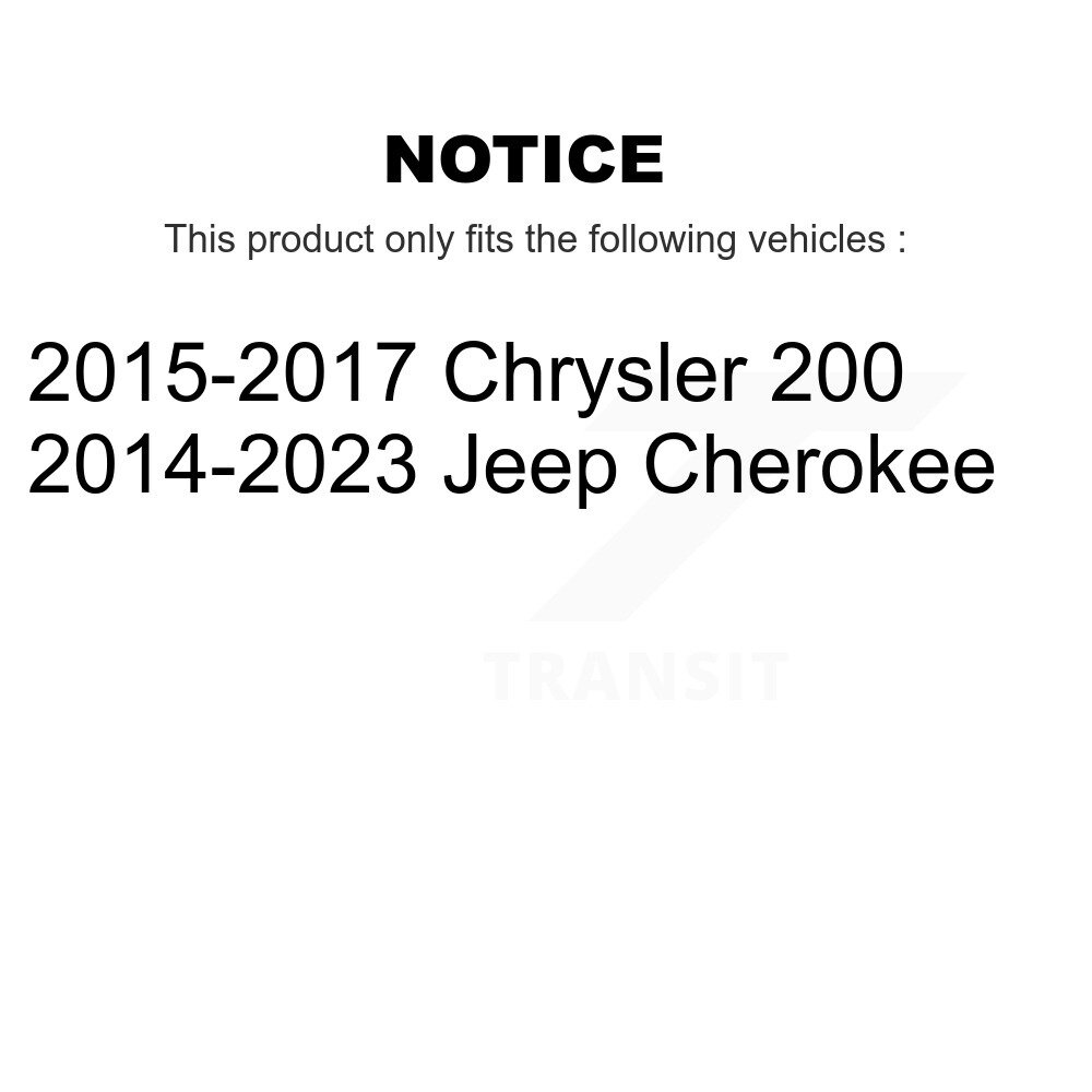 [Arrière inférieur arrière] Bras de suspension arrière inférieur arrière pour Jeep Cherokee Chrysler 200