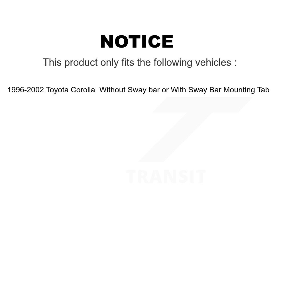 [Avant gauche inférieur] Avant gauche bras de suspension inférieur pour Toyota Corolla TOR-CK80336