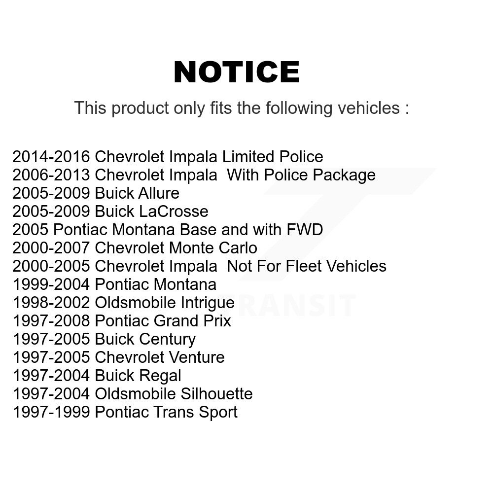 [Avant gauche inférieur] Avant Gauche Contrôle de suspension inférieur Arm Balle Assemblage pour Chevrolet Impala