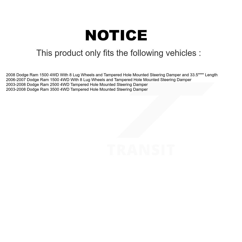 [Extérieur avant droit] Attache de direction avant droite pour Dodge Ram 1500 3500 2500 4WD
