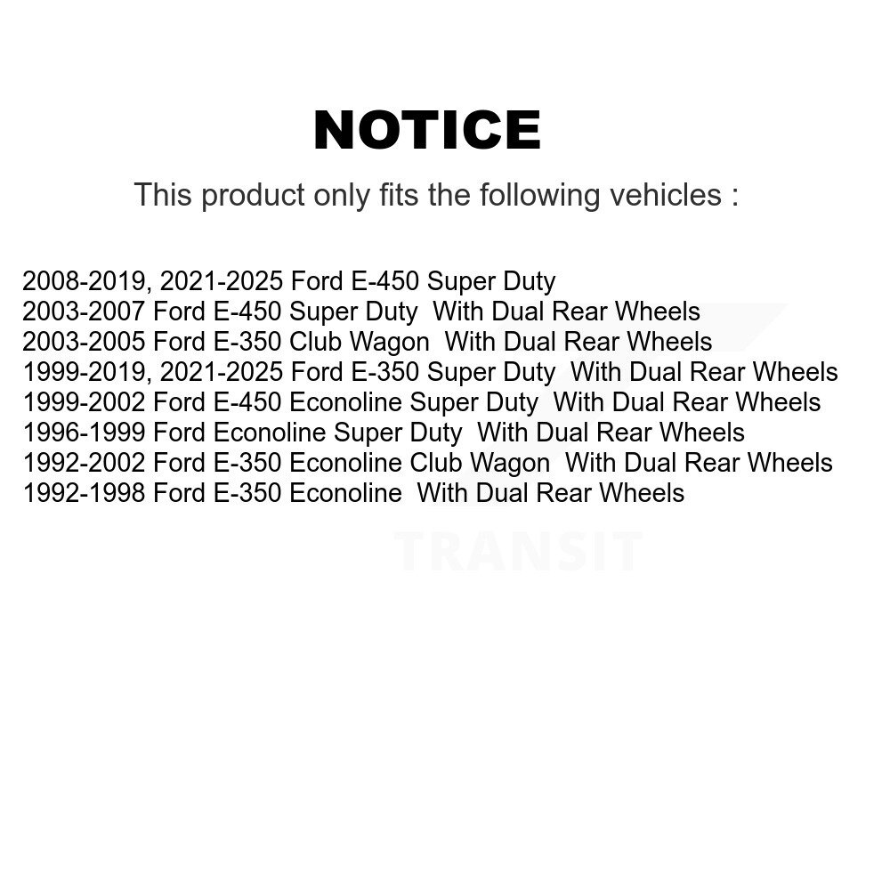 [Intérieur avant droit] Lien de guidage avant droit pour Ford E-350 Super Duty E-450 Econoline
