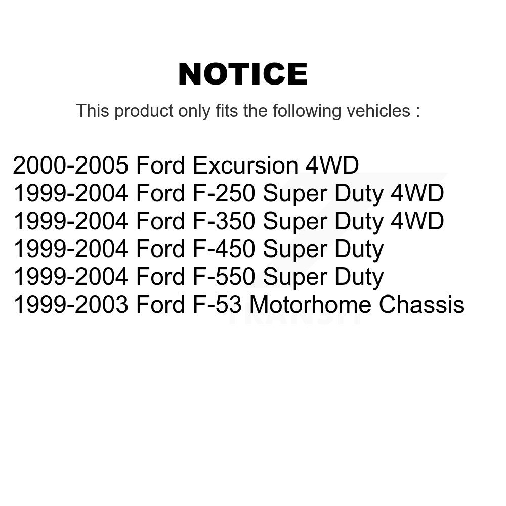 [Front Left Outer] Fin de barre de direction avant gauche pour Ford F-350 Super Duty F-250 Excursion