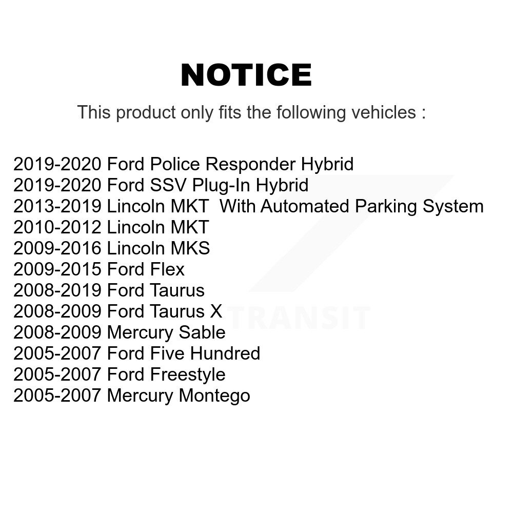 [Front Outer] Front Outer Steering Tie Rod End pour Ford Taurus Flex Lincoln Cinq Cent MKS X