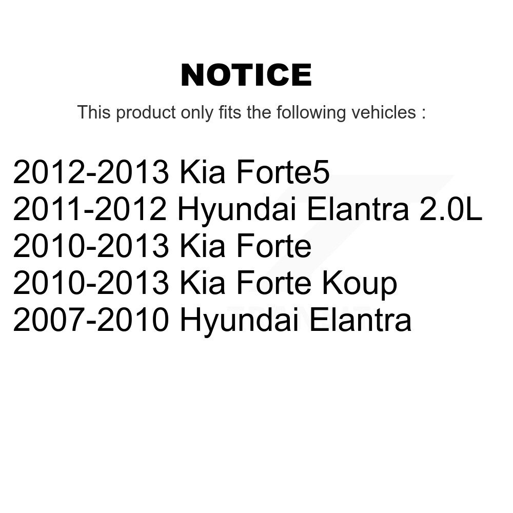 [Extérieur avant droit] Attache de direction avant droite pour Hyundai Elantra Kia Forte Koup Forte5