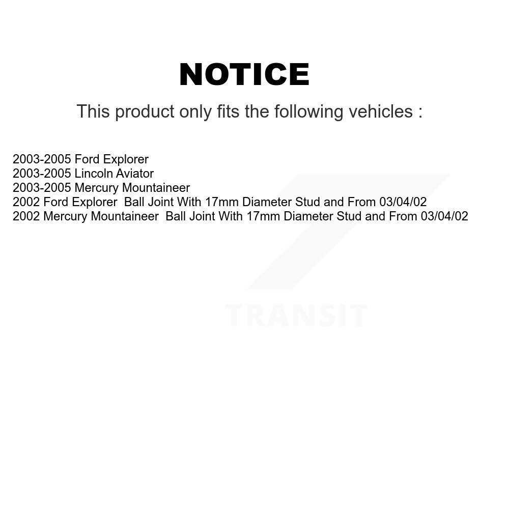 [Arrière inférieur arrière] Assemblage de bille de bras latéral arrière inférieur vers l'arrière pour Ford Explorer Lincoln