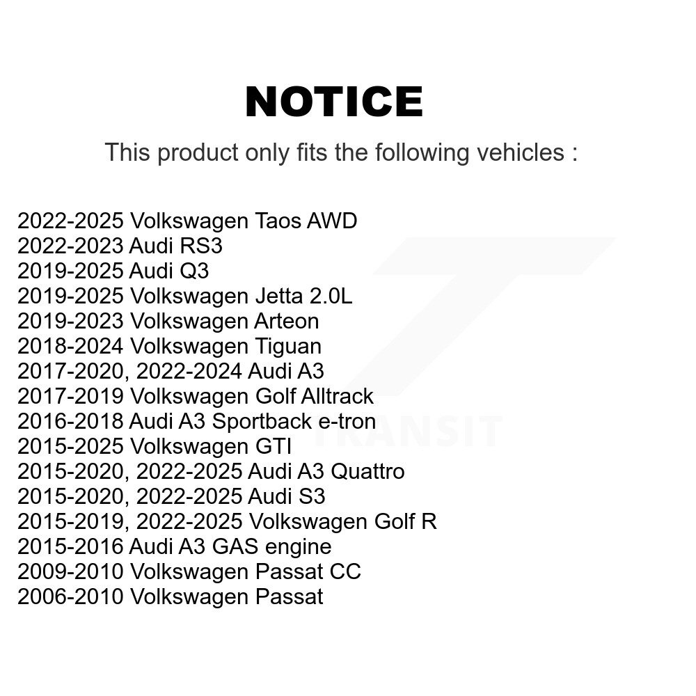 [Extérieur avant droit] Attache de direction avant droite pour Volkswagen Tiguan Jetta Audi Q3 Taos