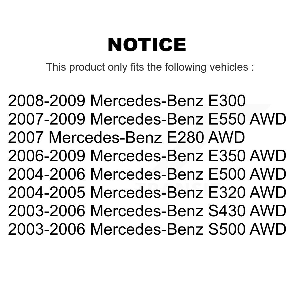 [Front Left Outer] Attache de direction avant gauche pour Mercedes-Benz E350 E320 E300 S430 E500