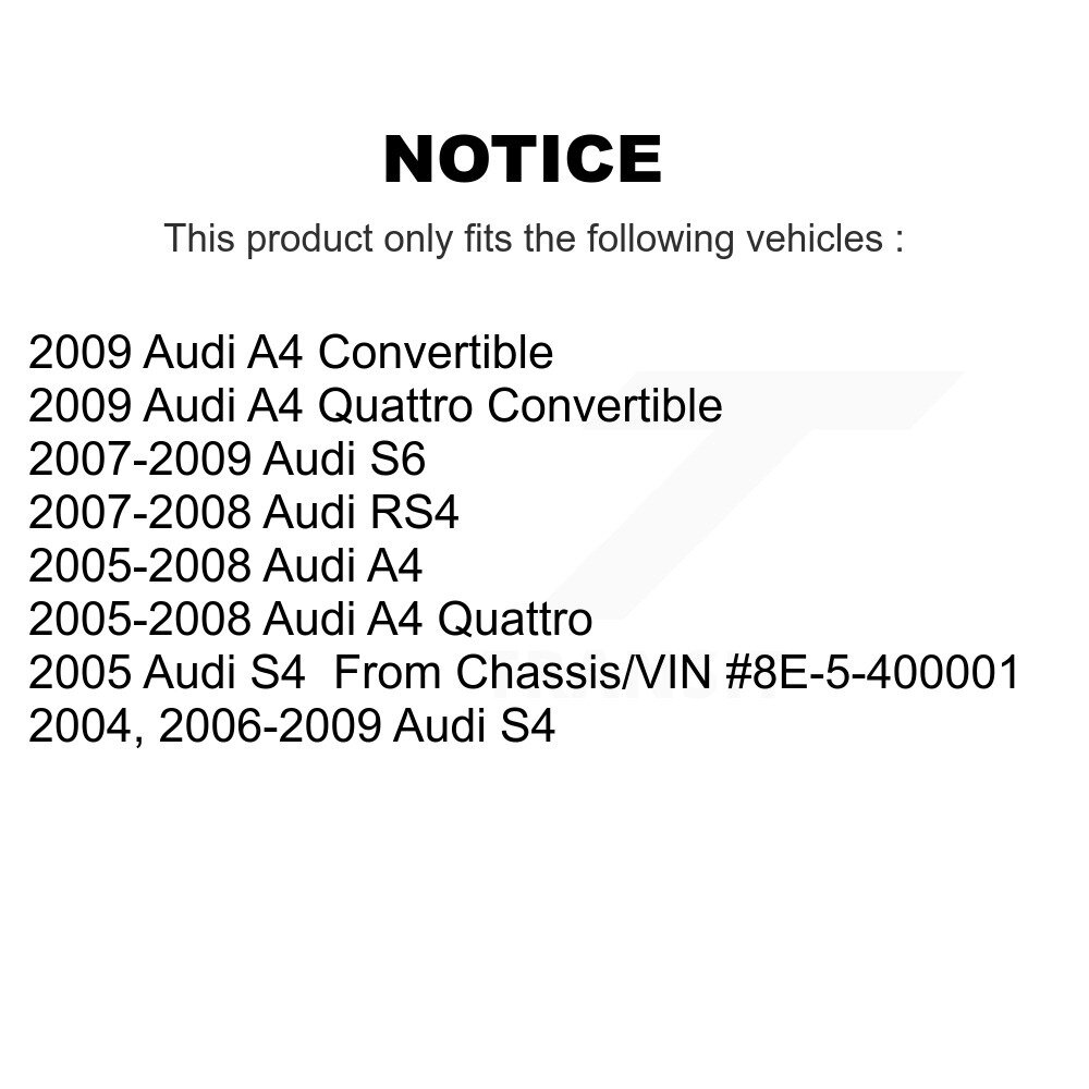 [Avant Intérieur] Attache de direction avant pour Audi A4 Quattro S4 RS4 S6 TOR-EV800282