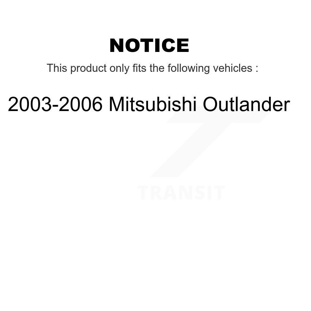 [Avant Intérieur] Tige de direction intérieure avant Fin 2003-2006 Mitsubishi Outlander TOR-EV800355