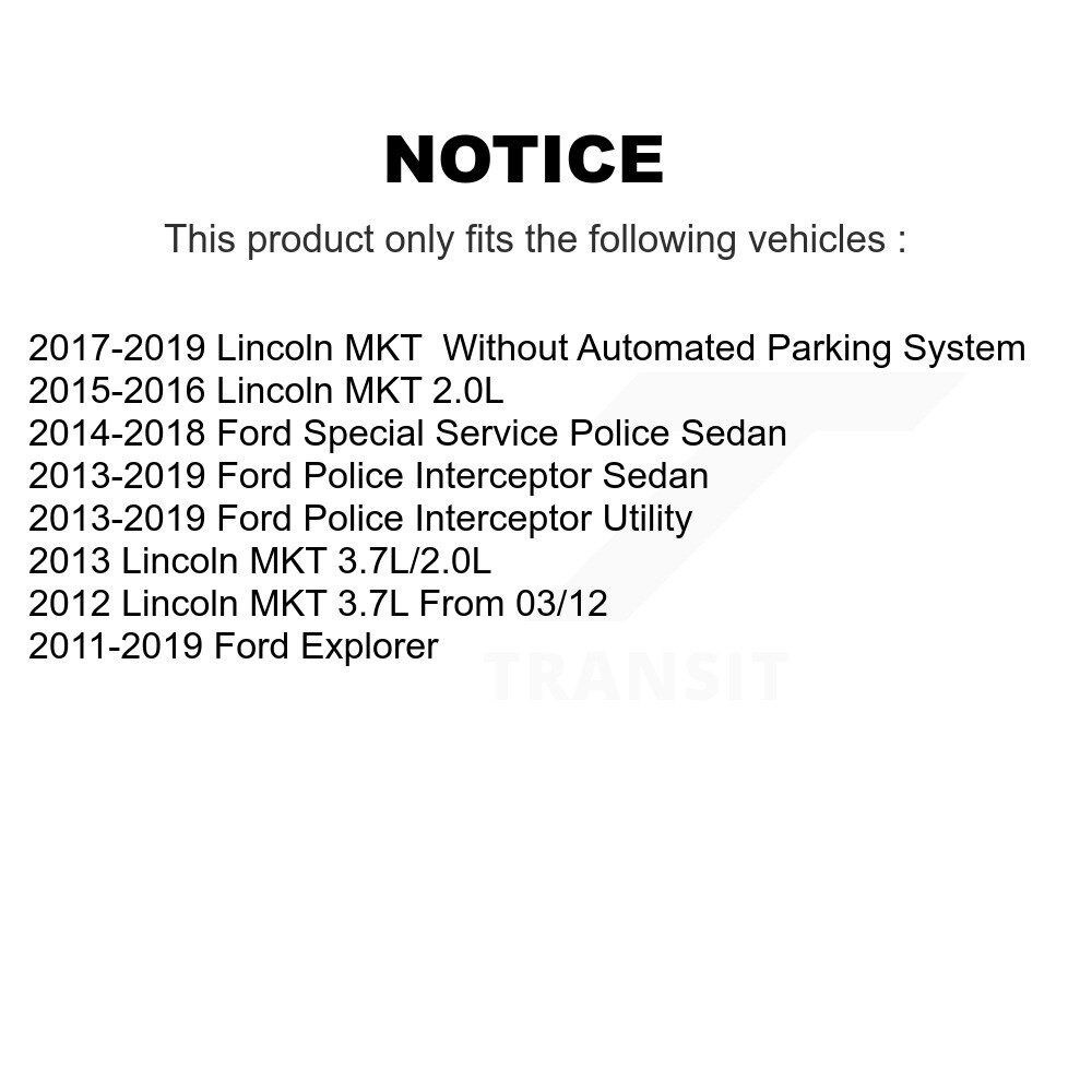 [Avant Intérieur] Avant intérieur de direction Tie Rod End pour Ford Explorer Police Intercepteur Utility