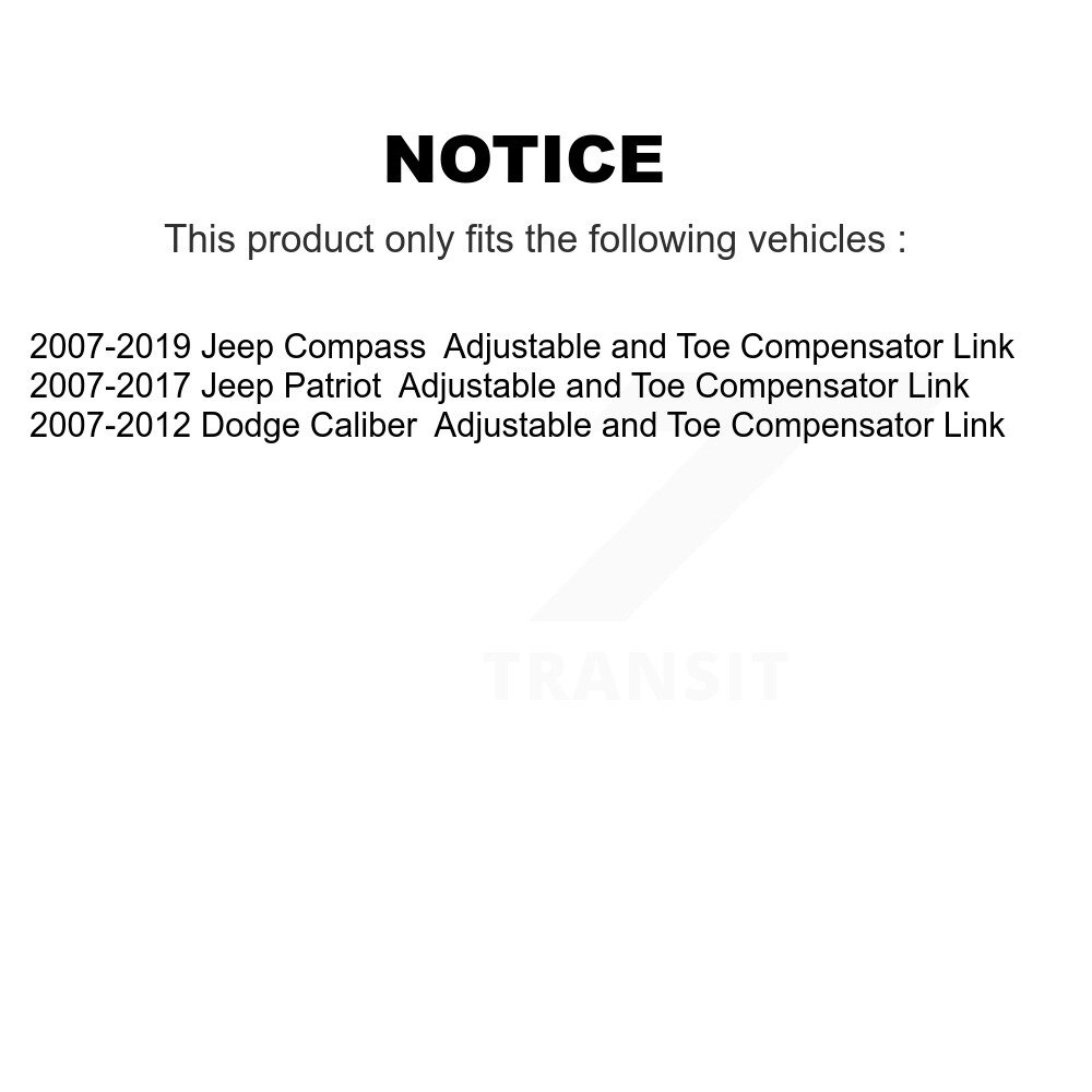 [Arrière inférieur avant] Arme de suspension arrière avant inférieure pour Jeep Compass Patriot Dodge Calibre