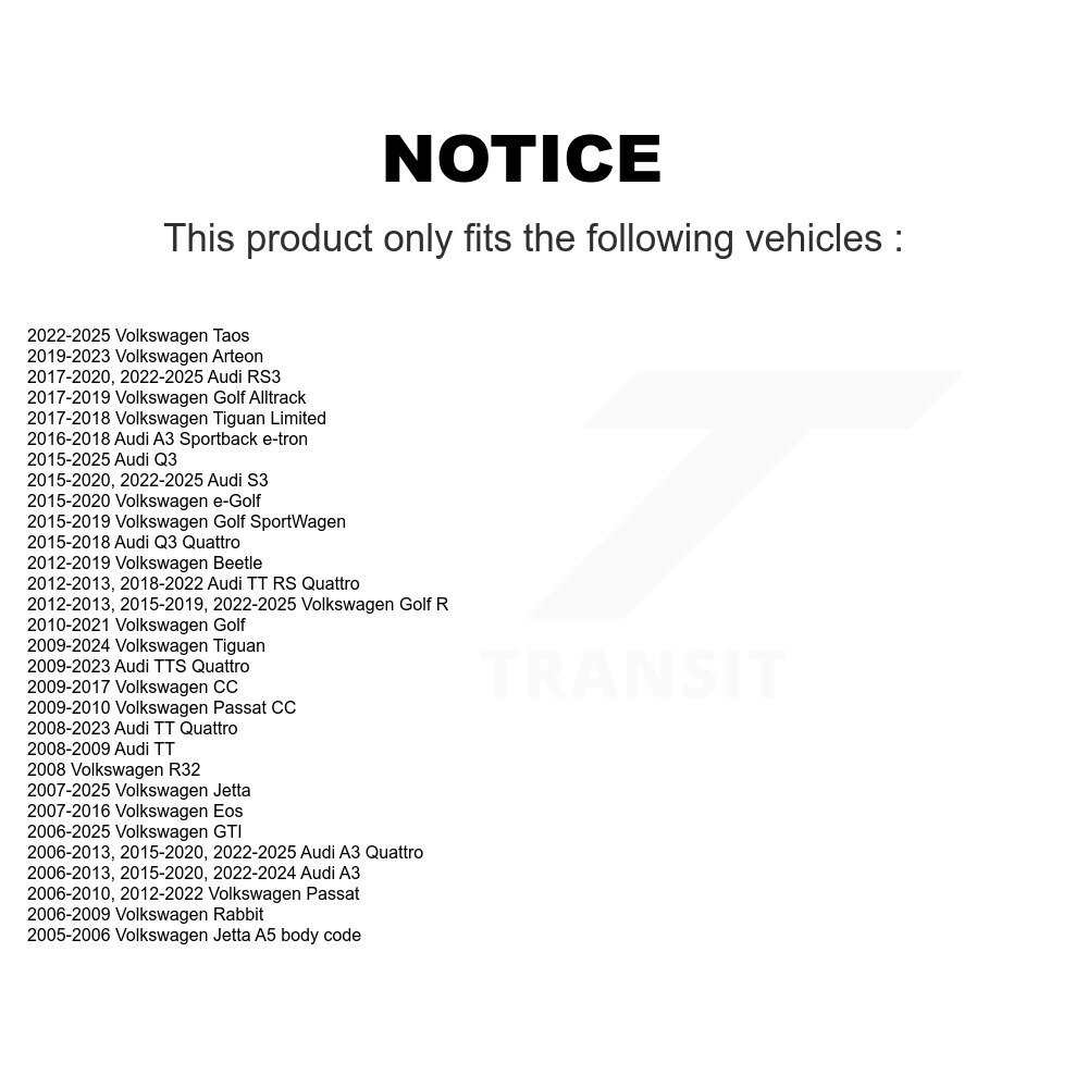 [Avant inférieur Avant] Arme de suspension avant avant avant avant pour Volkswagen Jetta Tiguan R