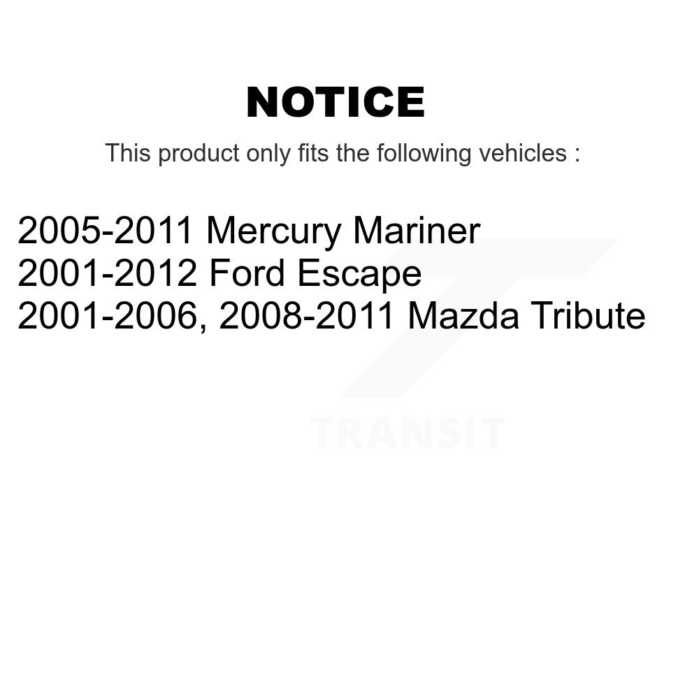 [Avant inférieur Avant] Arme de contrôle de suspension avant avant avant pour Ford Escape Mazda Hommage