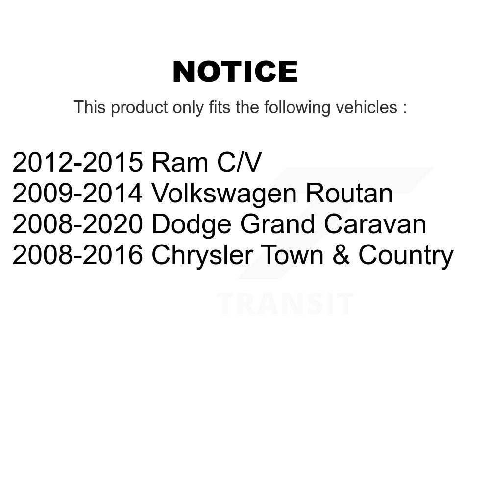 [Avant inférieur arrière] Attache-bras pour Dodge Grand Caravan Town