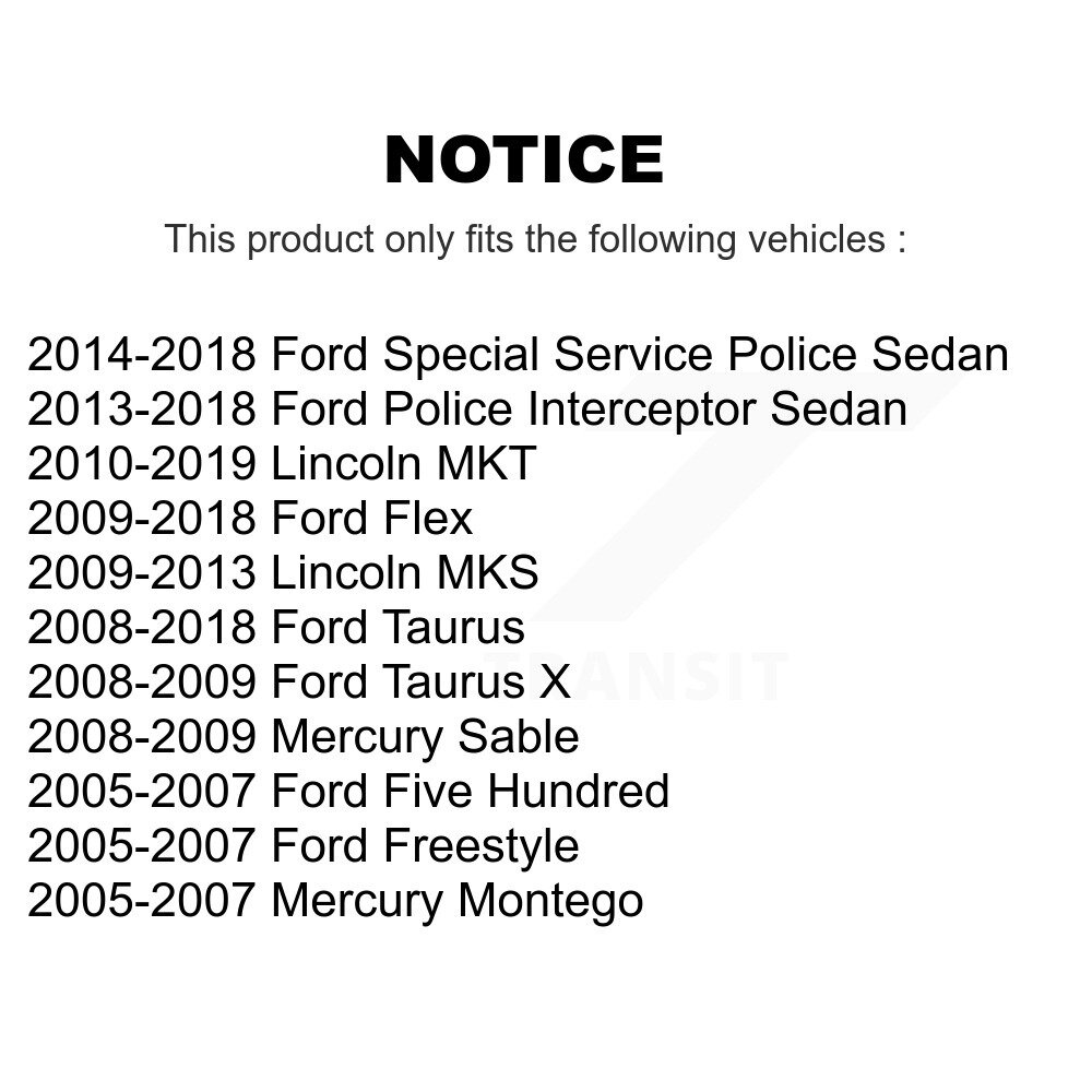 [Avant inférieur Avant] Avant avant avant contrôle de suspension bras Bushing pour Ford Taurus Flex Lincoln