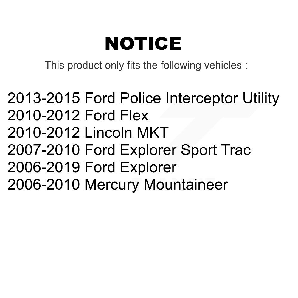 [Front To Frame] Kit de fixation pour barre de stabilisateur pour Ford Explorer Sport MKT