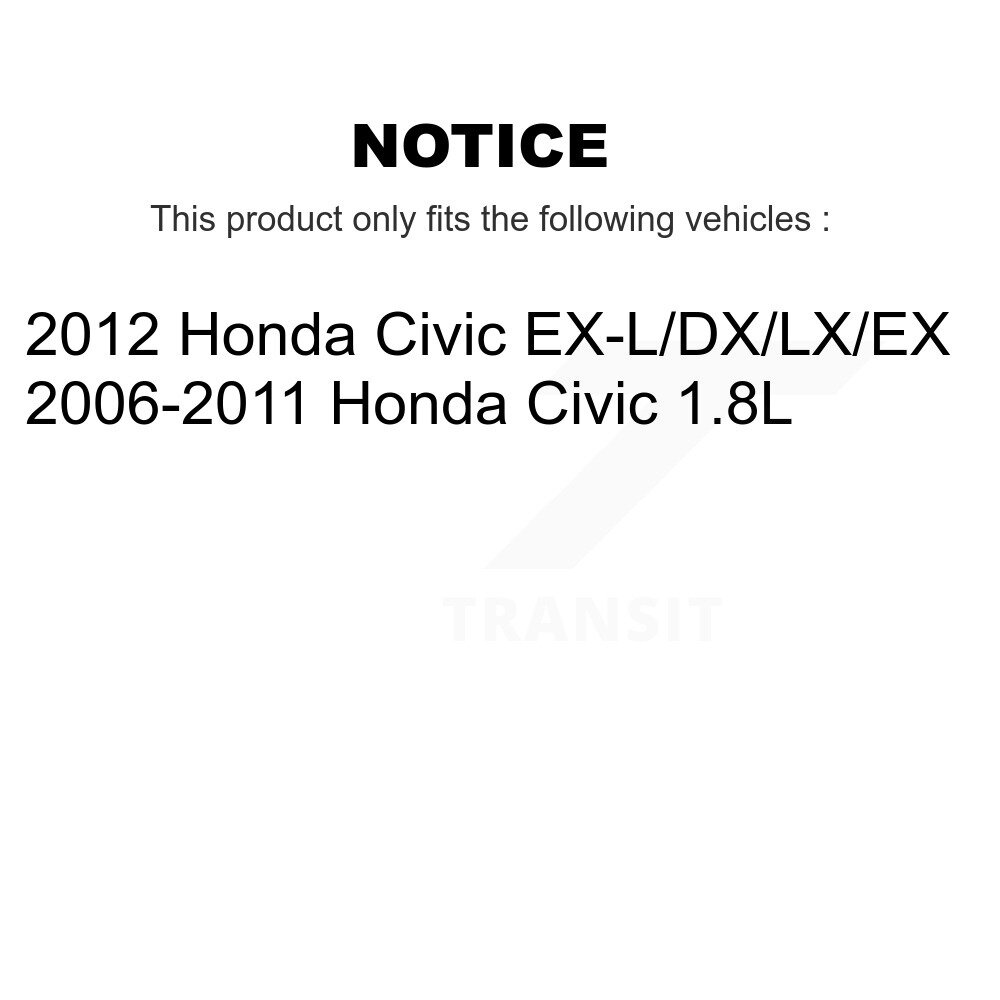 [De l'arrière au cadre] Barre de stabilisation de la suspension arrière au cadre Kit pour Honda Civic TOR-K200610