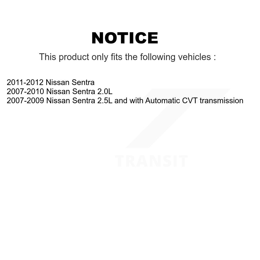 [Front To Frame] Avant de cadre de suspension stabilisant barre Bushing Kit pour Nissan Sentra