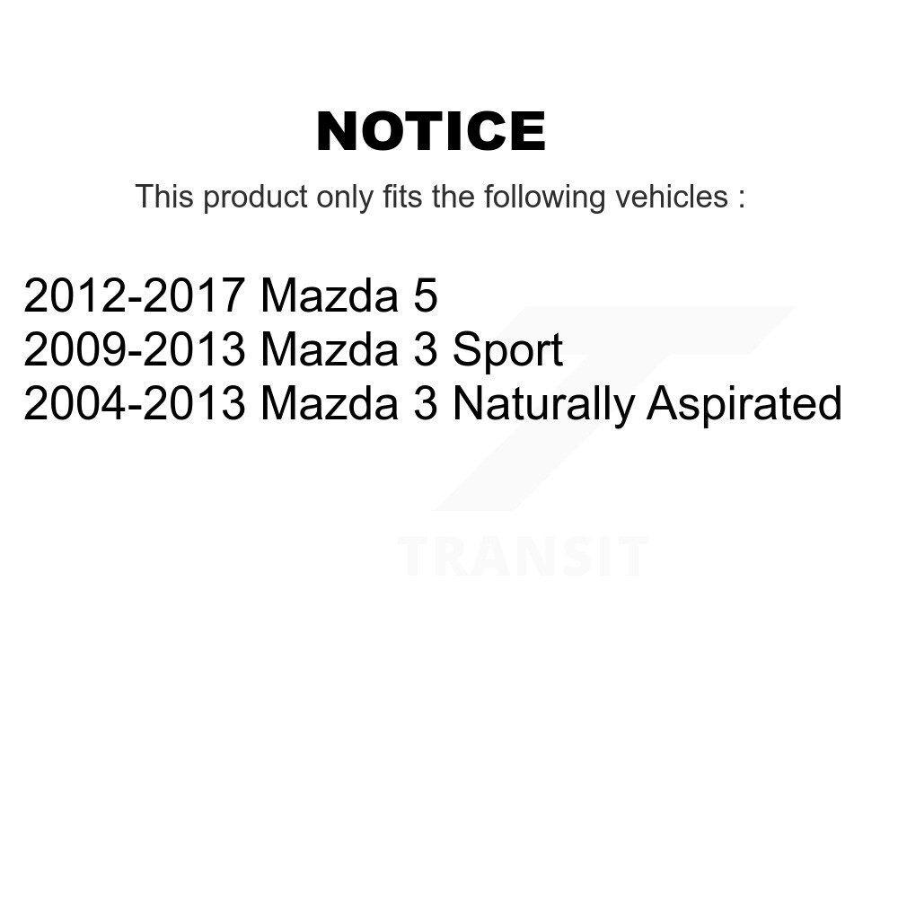 [Front To Frame] Kit de fixation de la barre de stabilisateur de suspension pour Mazda 3 5 Sport