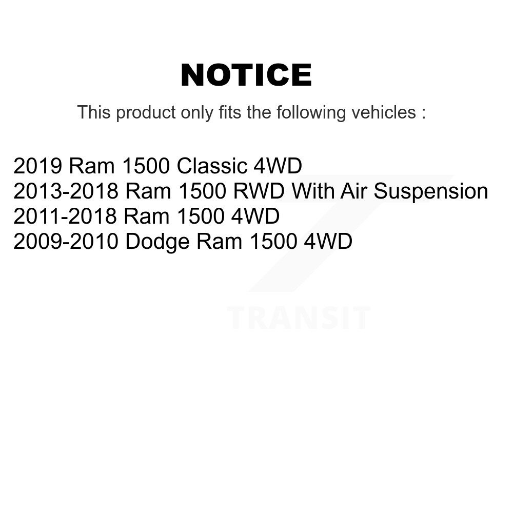 [Amortisseur inférieur avant] Avant Lower At Shock contrôle de suspension bras Bushing pour Ram 1500 Dodge classique