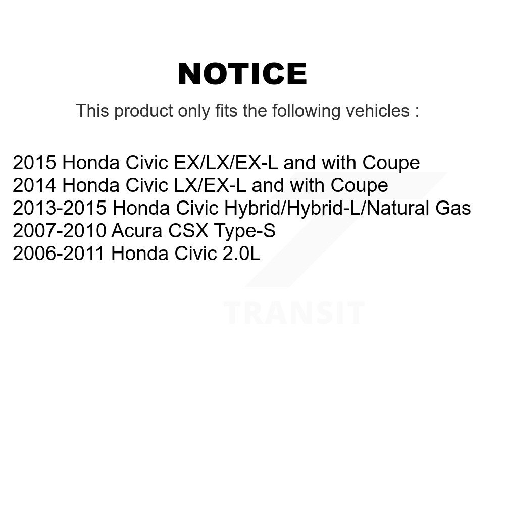 [De l'arrière au cadre] Barre de stabilisation de la suspension arrière au cadre Kit pour Honda Civic Acura CSX