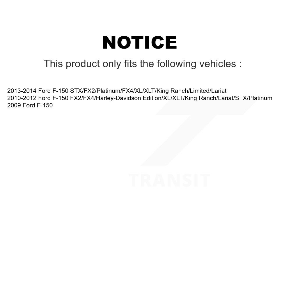 [Front To Frame] Avant de cadre de suspension stabilisant barre Bushing Kit pour Ford F-150 TOR-K200846