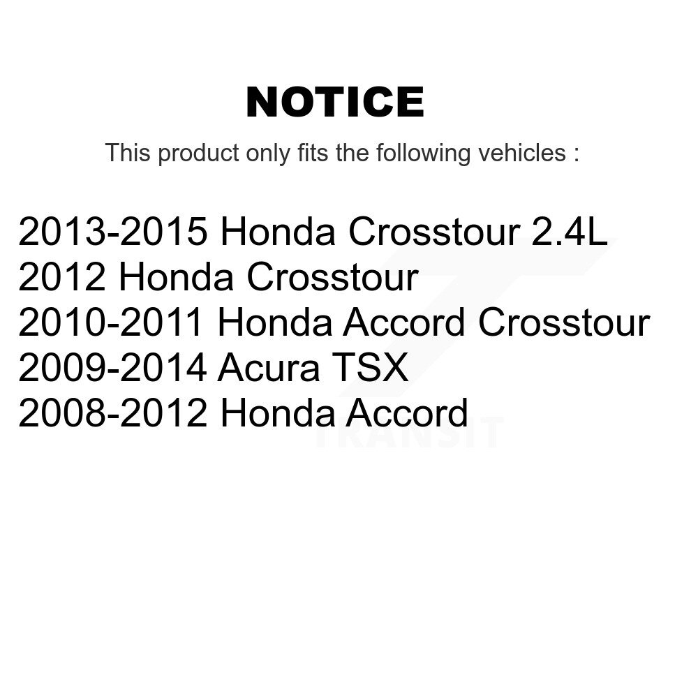 [Front To Frame] Avant de cadre de suspension stabilisant barre Bushing Kit pour Honda Accord Acura TSX