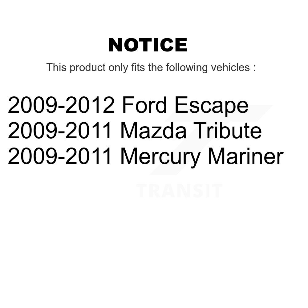 [De l'arrière au cadre] Barre de stabilisation de la suspension arrière au cadre Kit pour Ford Escape Mazda