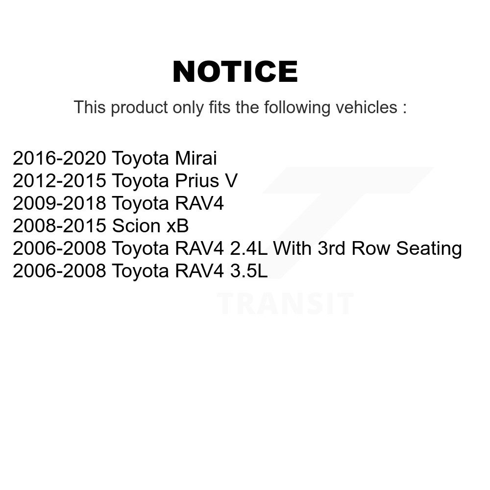[Front To Frame] Kit de fixation de la barre de stabilisateur pour 12-15 Toyota Prius V