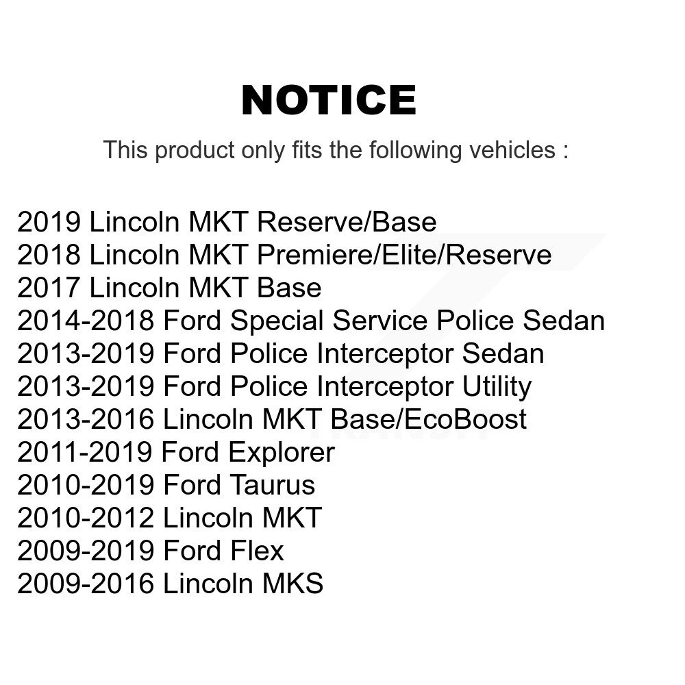 [Arrière supérieur] Joint de suspension supérieur arrière pour Ford Explorer Flex Taurus Lincoln MKS
