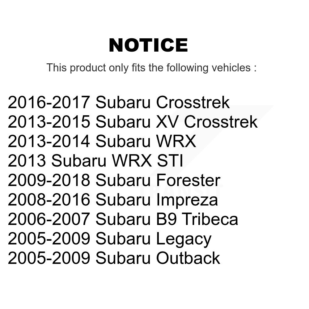 [Avant inférieur arrière] Support de bras de contrôle de suspension avant inférieur arrière pour Subaru Forester Impreza