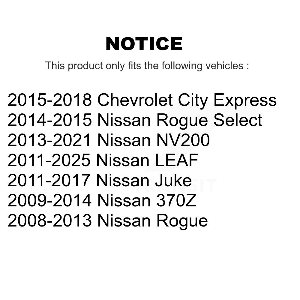 [Avant inférieur arrière] Bras de suspension avant inférieur arrière pour Nissan Rogue LEAF Juke