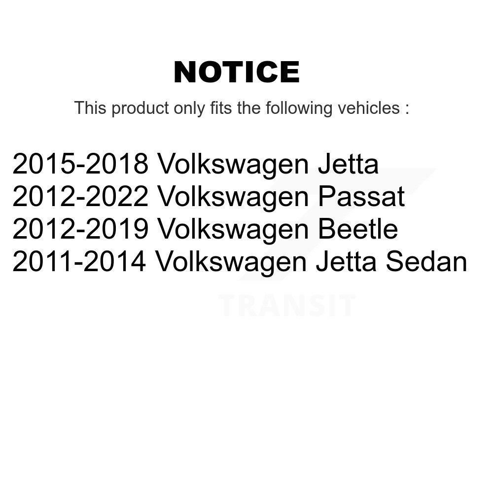 [Avant inférieur arrière] Bras de suspension avant inférieur arrière pour Volkswagen Jetta Passat