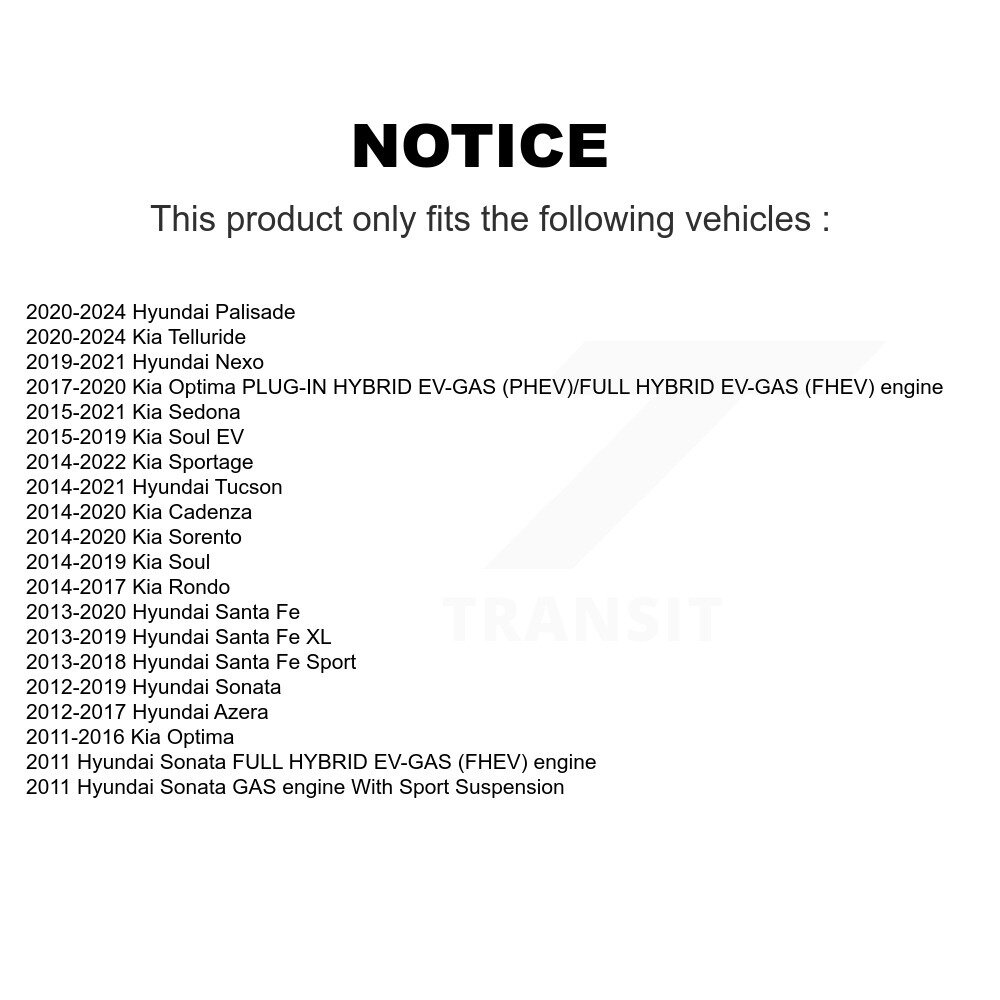 [Avant inférieur Avant] Arme de suspension avant avant inférieure Bushing pour Hyundai Kia Tucson Père Noël