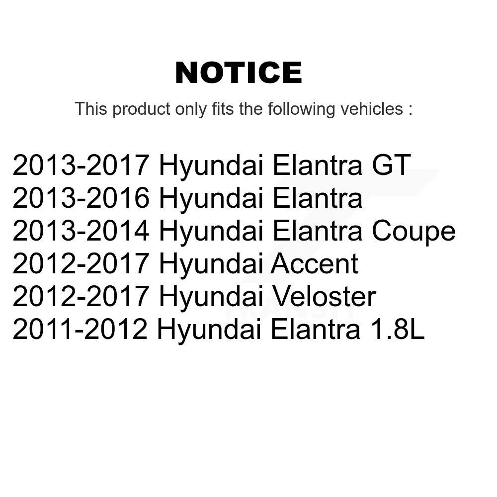 [Avant inférieur arrière] Bras de suspension avant inférieur arrière pour Hyundai Elantra Accent